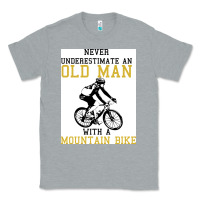 Heather Grey Never Underestimate An Old Man With A Mountain Bike Classic Tee - Bettercallsaul