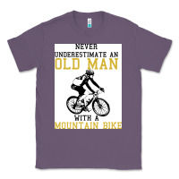 Lavender Never Underestimate An Old Man With A Mountain Bike Classic Tee - Bettercallsaul