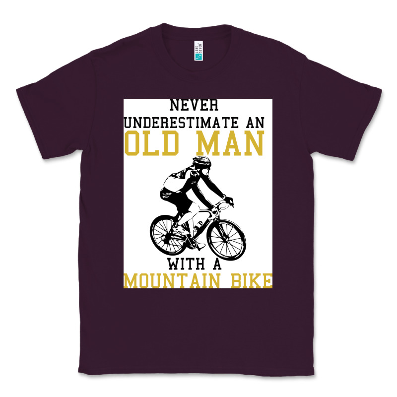 Never Underestimate An Old Man With A Mountain Bike Classic Tee by Bettercallsaul | Teevron