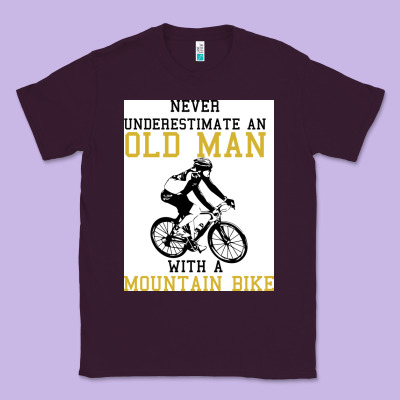 Never Underestimate An Old Man With A Mountain Bike Classic Tee Designed By Bettercallsaul