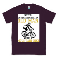 Plum Never Underestimate An Old Man With A Mountain Bike Classic Tee - Bettercallsaul