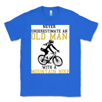 True Royal Never Underestimate An Old Man With A Mountain Bike Classic Tee - Bettercallsaul