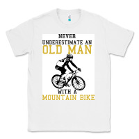 White Never Underestimate An Old Man With A Mountain Bike Classic Tee - Bettercallsaul
