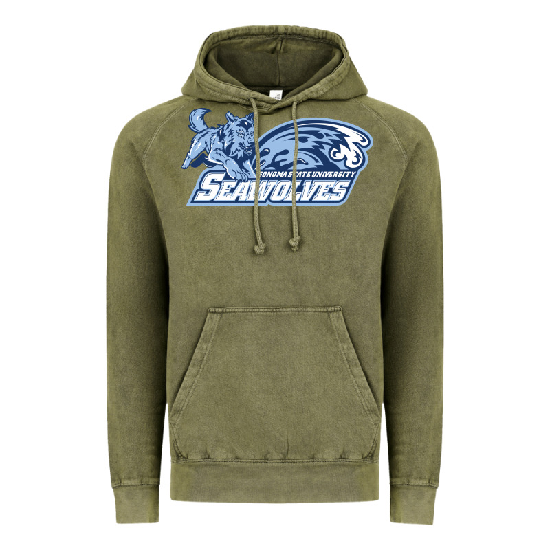 Sonoma State Seawolves Vintage Hoodie by linhVisuals | Teevron