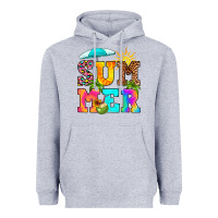Heather Grey summer Heavyweight Hoodie - RanaPortraitStore