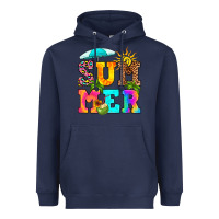 Navy summer Heavyweight Hoodie - RanaPortraitStore