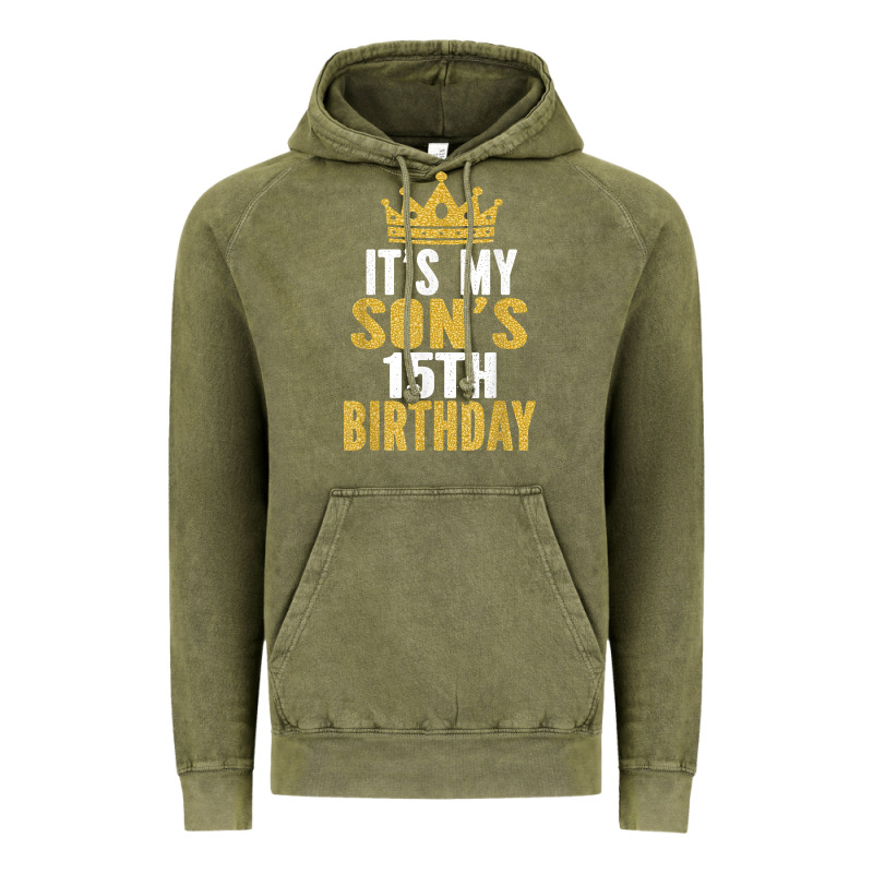 It's My Son's 15th Birthday 15 Years Old Boy T Shirt Vintage Hoodie by linhVisuals | Teevron