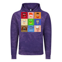 Cloud Purple Muppets and Friends Vintage Hoodie - linhVisuals