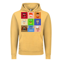 Vintage Mustard Muppets and Friends Vintage Hoodie - linhVisuals