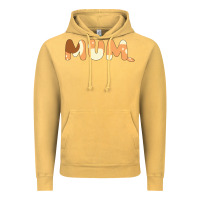 Vintage Mustard Bluey Mum Vintage Hoodie - linhVisuals