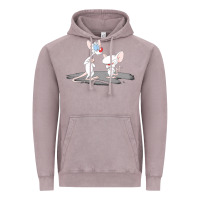 Vintage Zinc newanimaniacs pinky and the brain Vintage Hoodie - linhVisuals