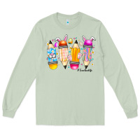 Matcha Easter Teacher Life Long Sleeve Tee - CowhideDigitalArt