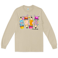 Mushroom Easter Teacher Life Long Sleeve Tee - CowhideDigitalArt