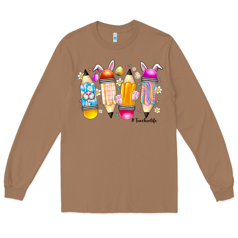 Easter Teacher Life Long Sleeve Tee by CowhideDigitalArt | Teevron