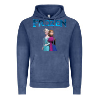 Vintage Denim newanna and elsa frozen Vintage Hoodie - linhVisuals