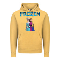 Vintage Mustard newanna and elsa frozen Vintage Hoodie - linhVisuals