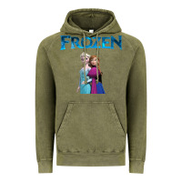 Vintage Olive newanna and elsa frozen Vintage Hoodie - linhVisuals