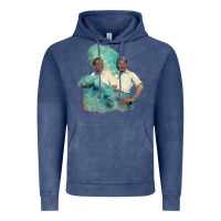 Vintage Denim reprise (sisters)   white christmas Vintage Hoodie - linhVisuals