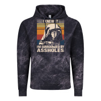 Cloud Black i knew it im surrounded by assholes Vintage Hoodie - linhVisuals