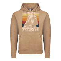 Vintage Coffee i knew it im surrounded by assholes Vintage Hoodie - linhVisuals