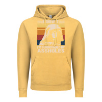 Vintage Mustard i knew it im surrounded by assholes Vintage Hoodie - linhVisuals