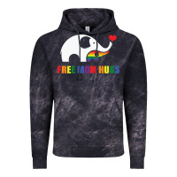 Cloud Black free mom hugs pride elephant rainbow Vintage Hoodie - linhVisuals