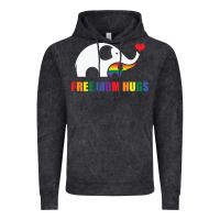 Vintage Black free mom hugs pride elephant rainbow Vintage Hoodie - linhVisuals