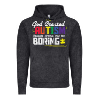 Vintage Black god created autism normal was too boring Vintage Hoodie - linhVisuals