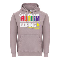Vintage Zinc god created autism normal was too boring Vintage Hoodie - linhVisuals