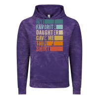 Cloud Purple my favorite daughter gave me this shirt father's day pullover hoodie Vintage Hoodie - linhVisuals