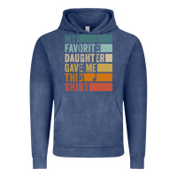 Vintage Denim my favorite daughter gave me this shirt father's day pullover hoodie Vintage Hoodie - linhVisuals