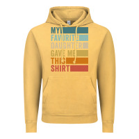 Vintage Mustard my favorite daughter gave me this shirt father's day pullover hoodie Vintage Hoodie - linhVisuals