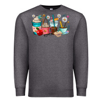 Charcoal Heather teacher coffee cups Premium Sweatshirt - RanaPortraitStore