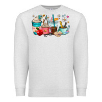 Oatmeal Heather teacher coffee cups Premium Sweatshirt - RanaPortraitStore