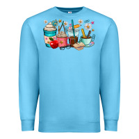 Ocean Blue teacher coffee cups Premium Sweatshirt - RanaPortraitStore