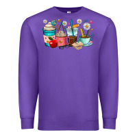 Purple teacher coffee cups Premium Sweatshirt - RanaPortraitStore