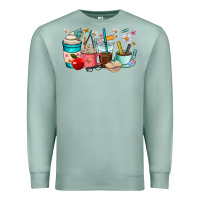 Seafoam teacher coffee cups Premium Sweatshirt - RanaPortraitStore
