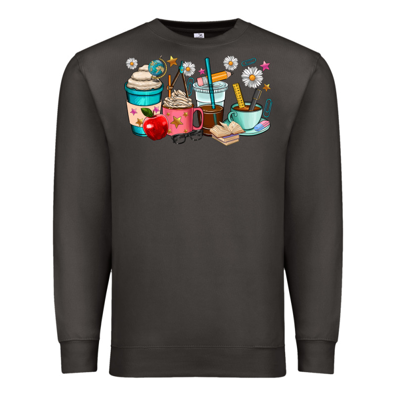 Teacher Coffee Cups Premium Sweatshirt by RanaPortraitStore | Teevron