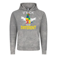 Cloud Rock it’s ok to be different autism dinosaur Vintage Hoodie - linhVisuals