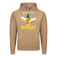 Vintage Coffee it’s ok to be different autism dinosaur Vintage Hoodie - linhVisuals