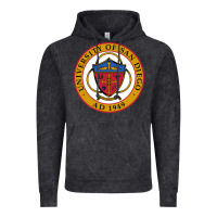 Vintage Black university of san diego Vintage Hoodie - linhVisuals