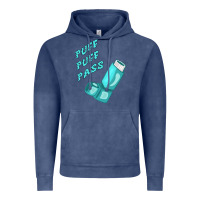 Vintage Denim puff puff pass inhaler Vintage Hoodie - linhVisuals