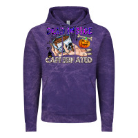 Cloud Purple Dead Inside Caffeinated Vintage Hoodie - CowhideDigitalArt