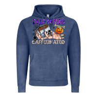 Vintage Denim Dead Inside Caffeinated Vintage Hoodie - CowhideDigitalArt