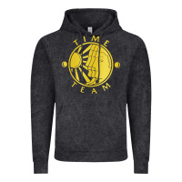 Vintage Black time team Vintage Hoodie - linhVisuals