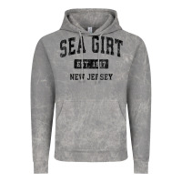 Cloud Rock womens sea girt new jersey nj vintage sports design black design v nec Vintage Hoodie - linhVisuals