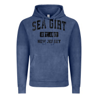 Vintage Denim womens sea girt new jersey nj vintage sports design black design v nec Vintage Hoodie - linhVisuals