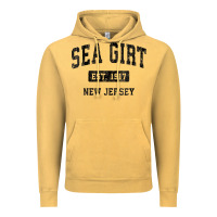 Womens Sea Girt New Jersey Nj Vintage Sports Design Black Design V Nec Vintage Hoodie | Teevron