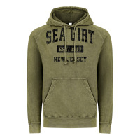 Vintage Olive womens sea girt new jersey nj vintage sports design black design v nec Vintage Hoodie - linhVisuals