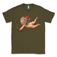 Army Green cupid olivia Classic Tee - OliviaCreatesArt
